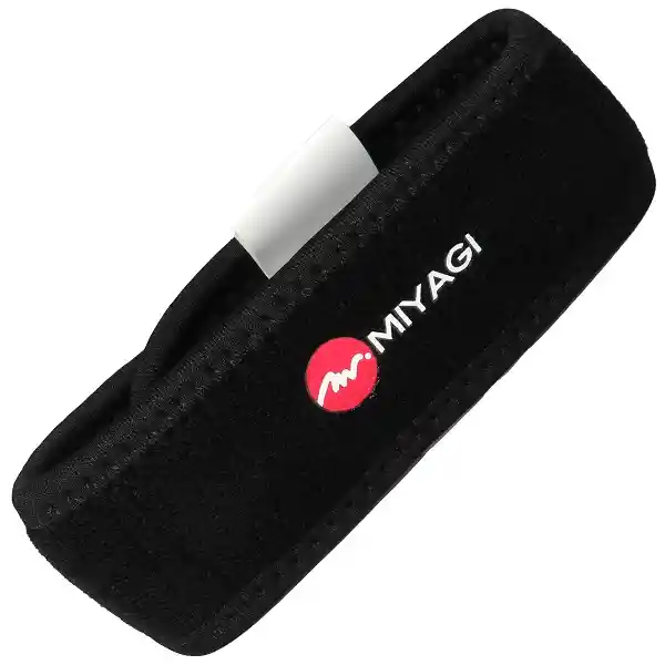 Rodillera Neopreno Tipo Strap Miyagi M7004 Color Negro