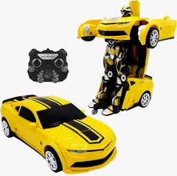 Carro Control Remoto Juguete Robot Transformer Bumblebee