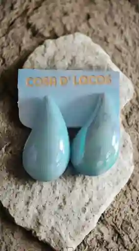Aretes Gota Azul