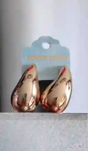Aretes Gota Dorada