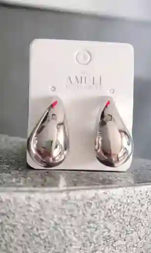 Aretes Gota Plateada