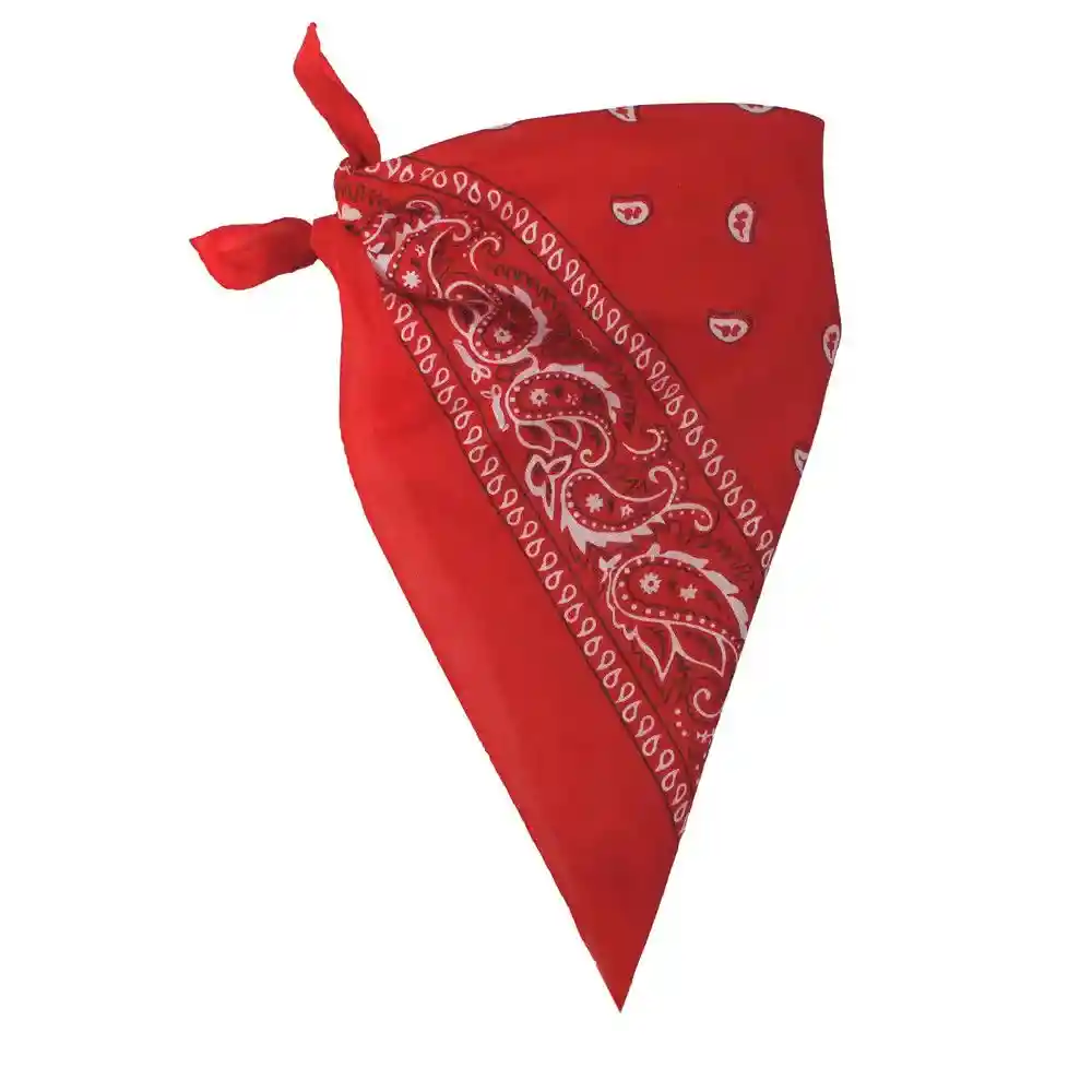 Pañoleta Roja O Bandana Con Estampado