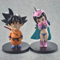 Figura De Acción De Colección Dragon Ball Goku Y Milk Niños 16cm