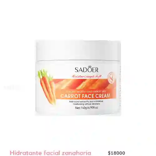 Crema Hidratante Zanahoria