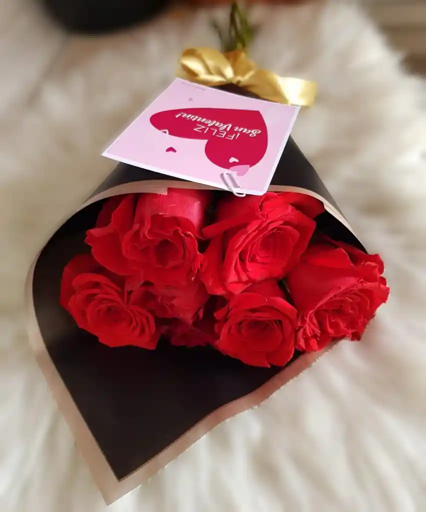 Bouquet De Rosas San Valentín