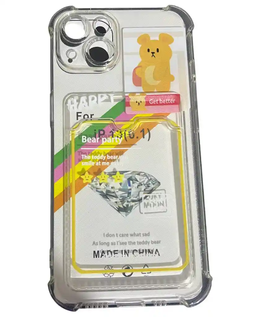 Funda Case Para Iphone 13 Silicona Tpu Osito