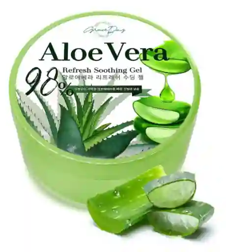 Graceday Aloe Vera Refresh Gel Calmante Hidratante Al 98%tipo De Piel Seca, Grasa O Propensa A Acné 300ml