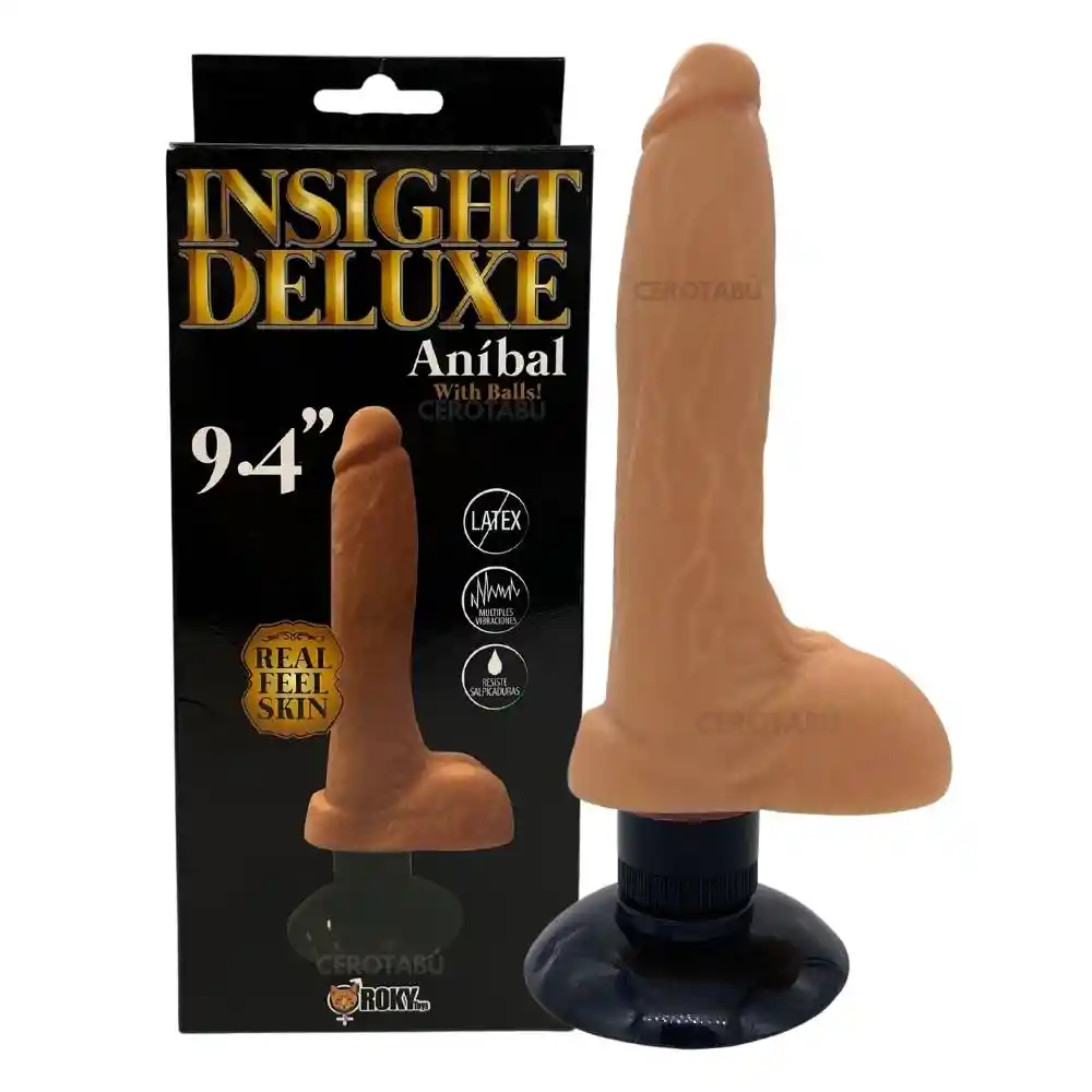 Dildo Vibrador Con Testiculos Realista Consolador Adherente