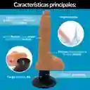 Dildo Vibrador Con Testiculos Realista Consolador Adherente