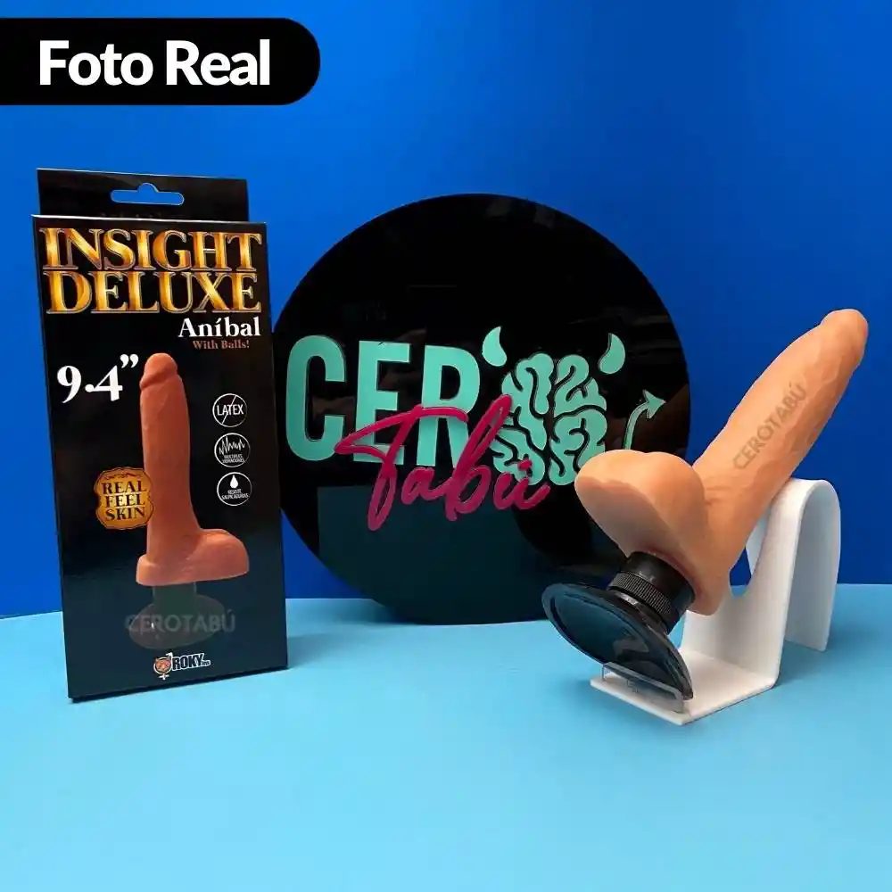 Dildo Vibrador Con Testiculos Realista Consolador Adherente