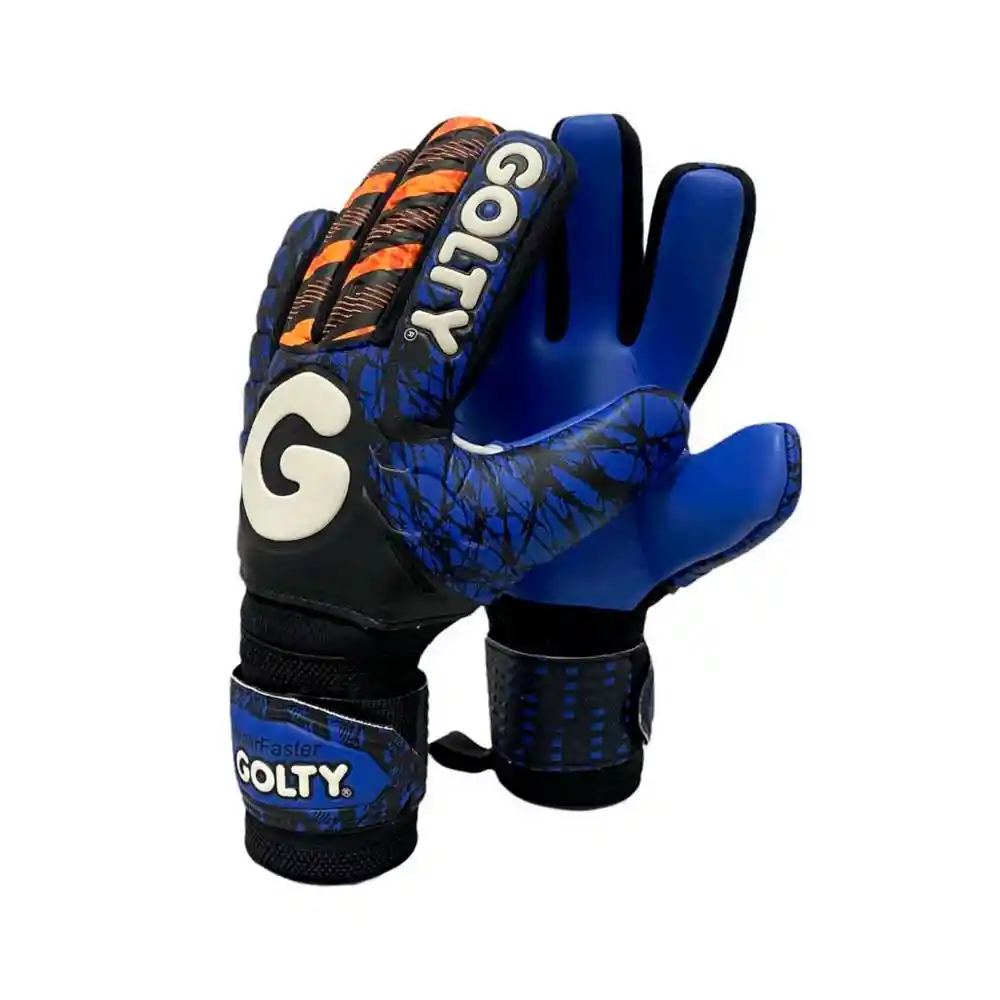 Guante Competencia Golty Hyperfaster- Azul Y Naranja Talla 8