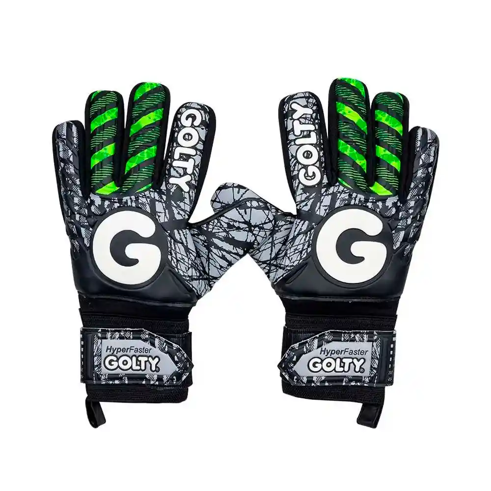 Guante Competencia Golty Hyperfaster- Negro Y Verde Talla 8