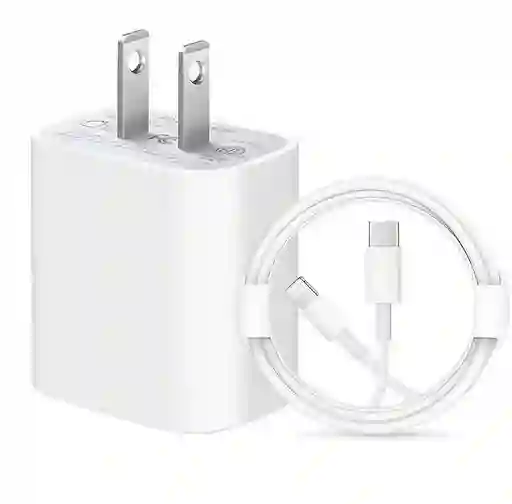 Cargador Rápido Para Iphone 12, 13, 14, 20 W, Tipo C
