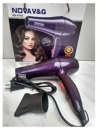 Secador De Cabello Nova Caliente-frio 5000w