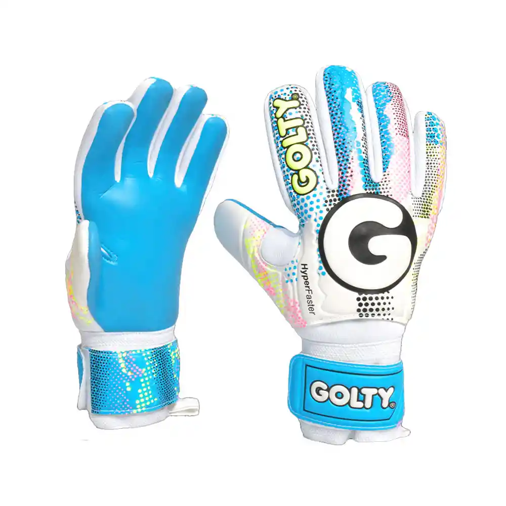 Guante Competencia Golty Hyperfaster- Azul Y Blanco Talla 8