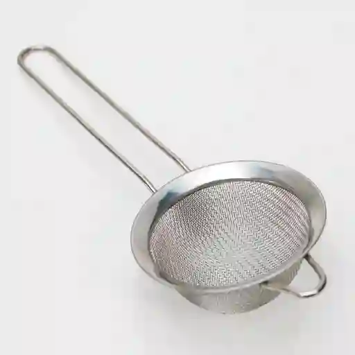 Colador Malla 8 Cm Plata