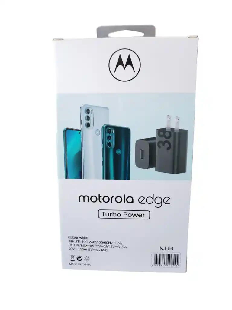 Cargador Motorola 38w Turbo Power Tipo C