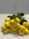 Paquete De 24 Rosas Amarillas