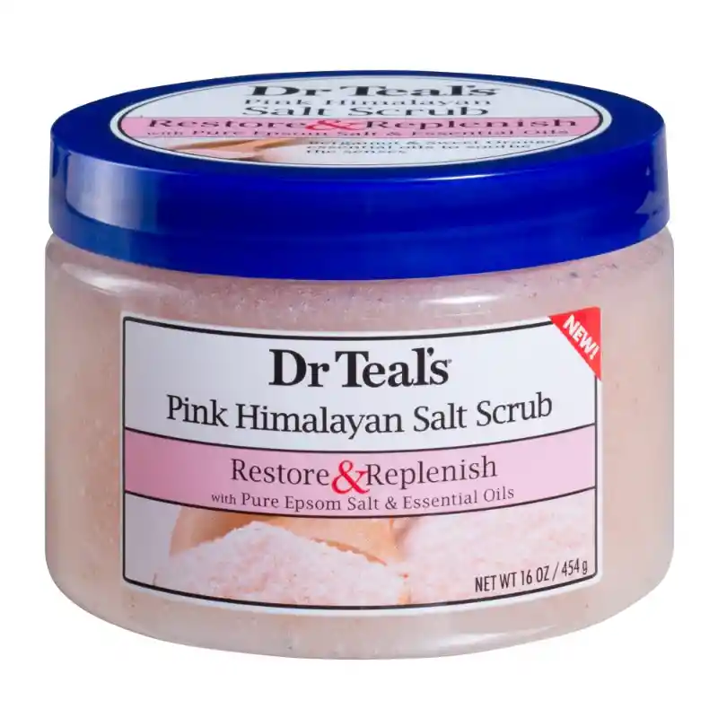 Dr. Teals Sal Exfoliante Rosada Del Himalaya 16oz