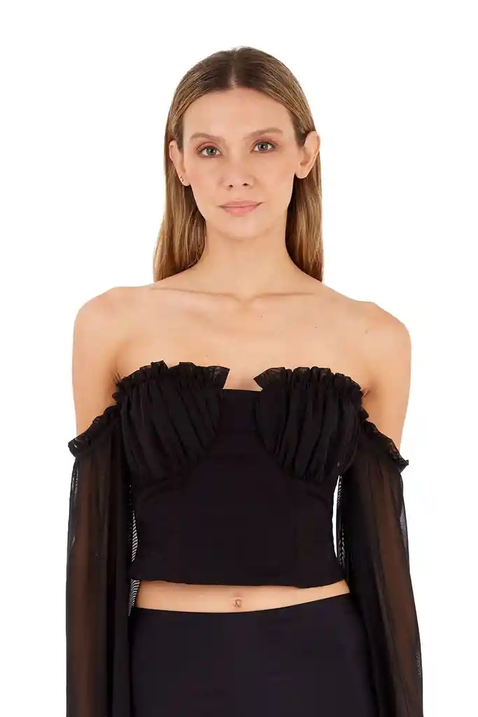 Top Caroline Negro Xs