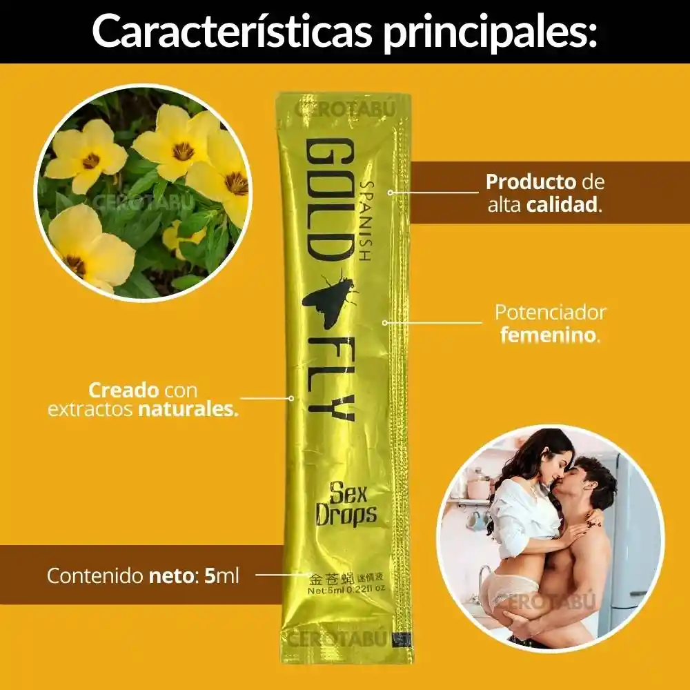 Potenciador Estimulante Sexual Femenino Gold Fly X12