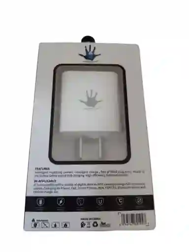 Cabezal Adaptador American Tipo C De Viaje 25w Carga Rápida / Blanco