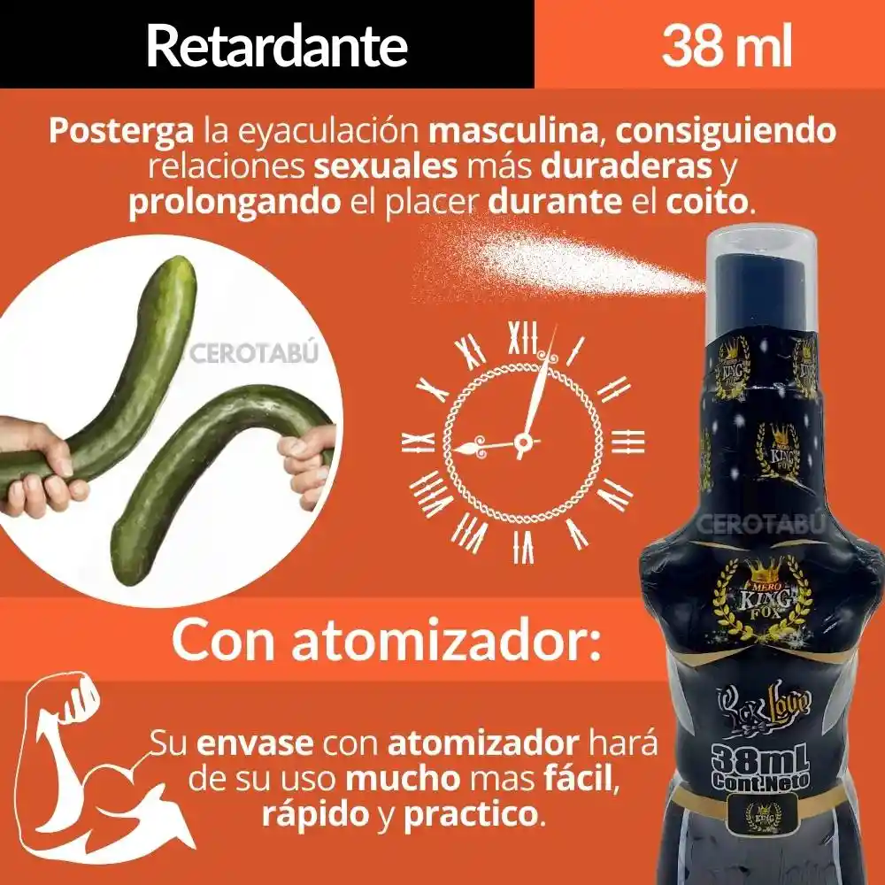 Retardante Masculino Spray 38 Ml Sex Love