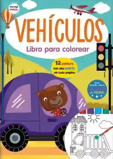 Libro Para Colorear Vehículos