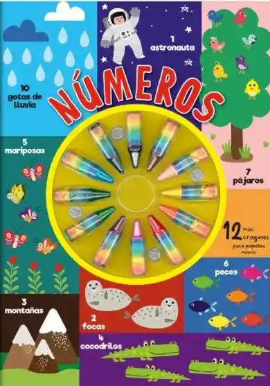 Números 12 Mini Crayones