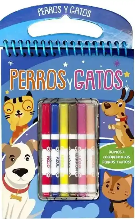 Perros Y Gatos 6 Marcadores