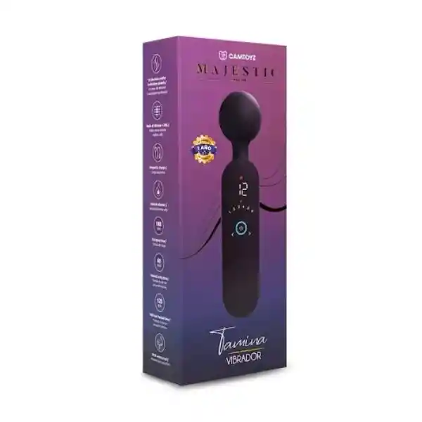 Vibrador Hitachi Tamina Térmico Negro