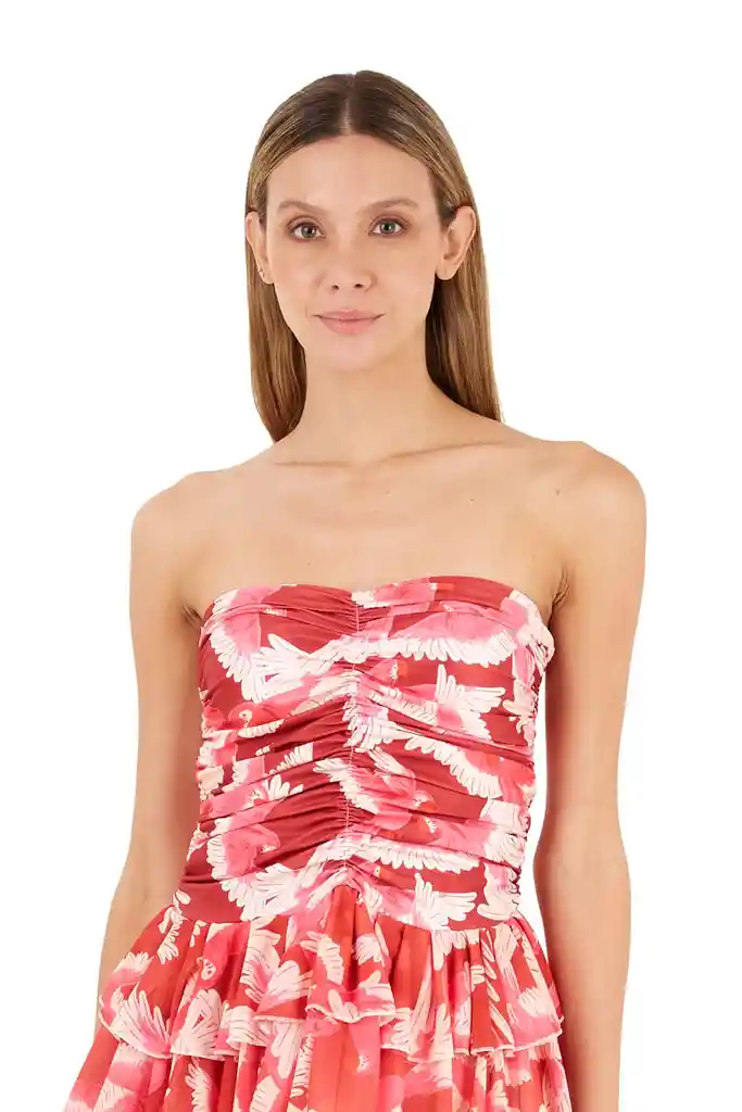 Top Rosie Estampado Rojo Xs