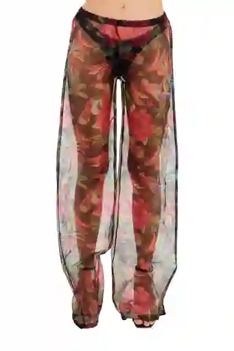 Pantalon Millie Estampado Negro M