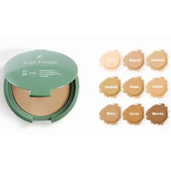 Polvo Compacto Anamaria (ana María) Natural 15g