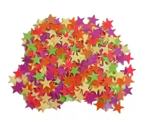Confeti De Mesa Estrellas Colores Surtidos