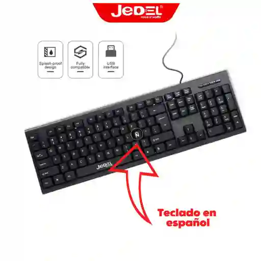 Teclado En Español / Teclado Jedel K13