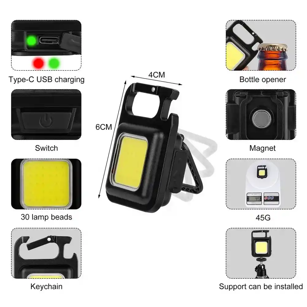 Mini Linterna Portatil Recargable