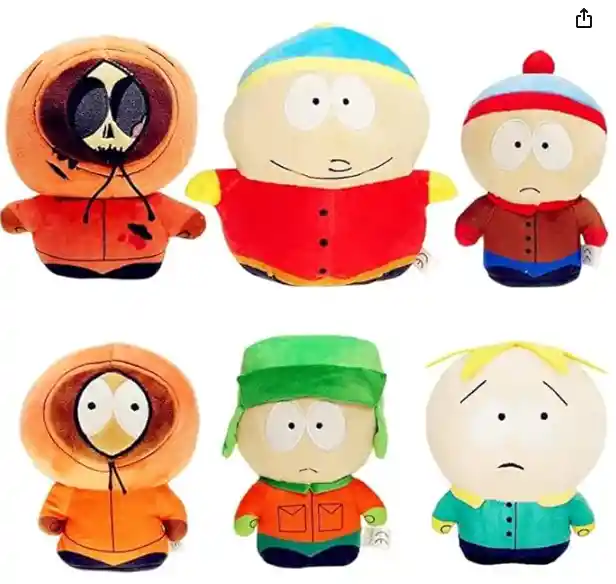 Peluche Personajes Programa De Television South Park Kyle, Cartman, Kenny Y Butter