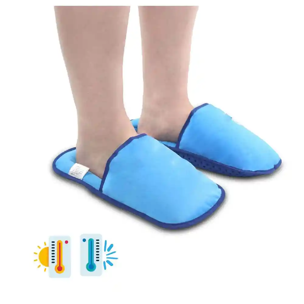 Pantuflas De Gel Alivia Dolor 2 En 1 Terapia De Calor Y Frio Flexible