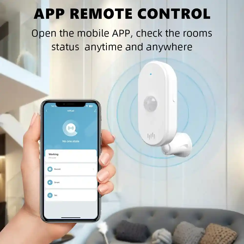 Sensor Detector Movimiento Inteligente Wifi Pir Tuya Smart