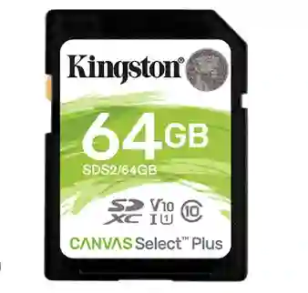 Memoria Sd 64gb Kingston Canvas Select Plus 100 Mb/s (sds2/64gb)