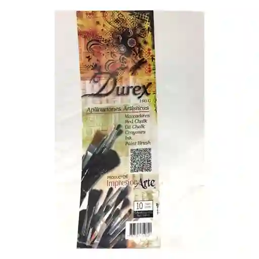 Cartulina Durex 1/8 Paquete *10