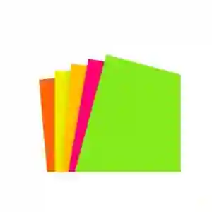Cartulina Fluorescente 1/8 Pqt *10