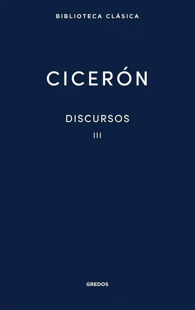 Discursos Iii (cicerón)