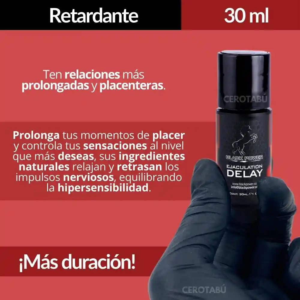 Lubricante Retardante Delay Previene Eyaculacion Precoz 30ml