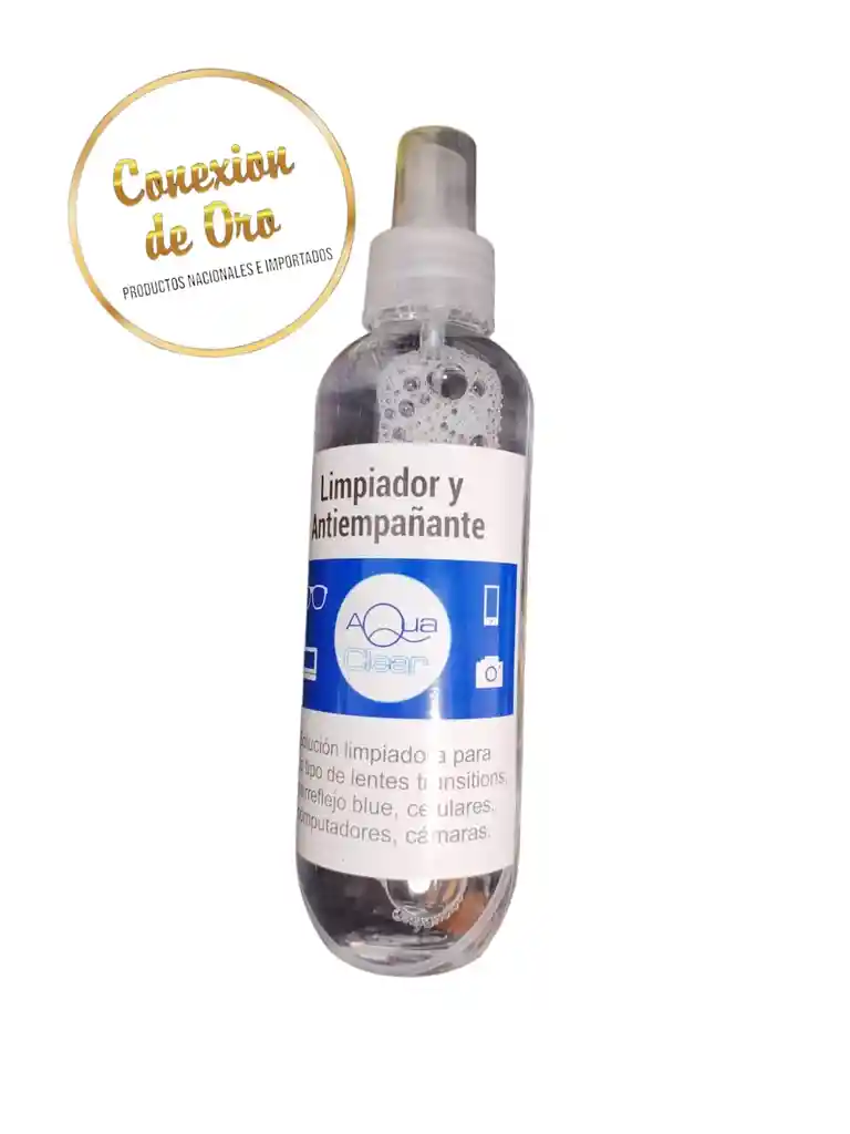 Liquido Limpiador Para Lentes Gafas Por Unidad 250 Ml