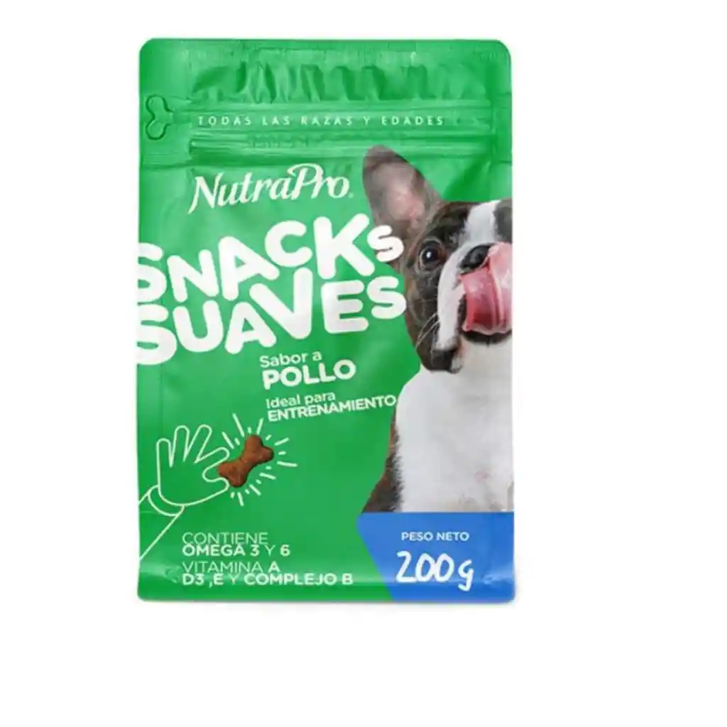 Nutrapro Snack Suaves Perro Pollo 200 Gr