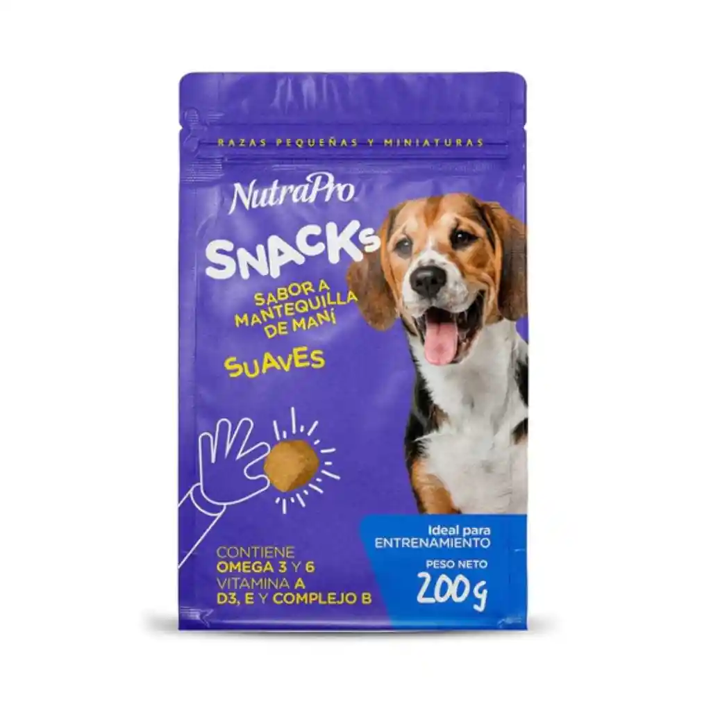 Nutrapro Snack Smallbites Sabor Mani 200 G