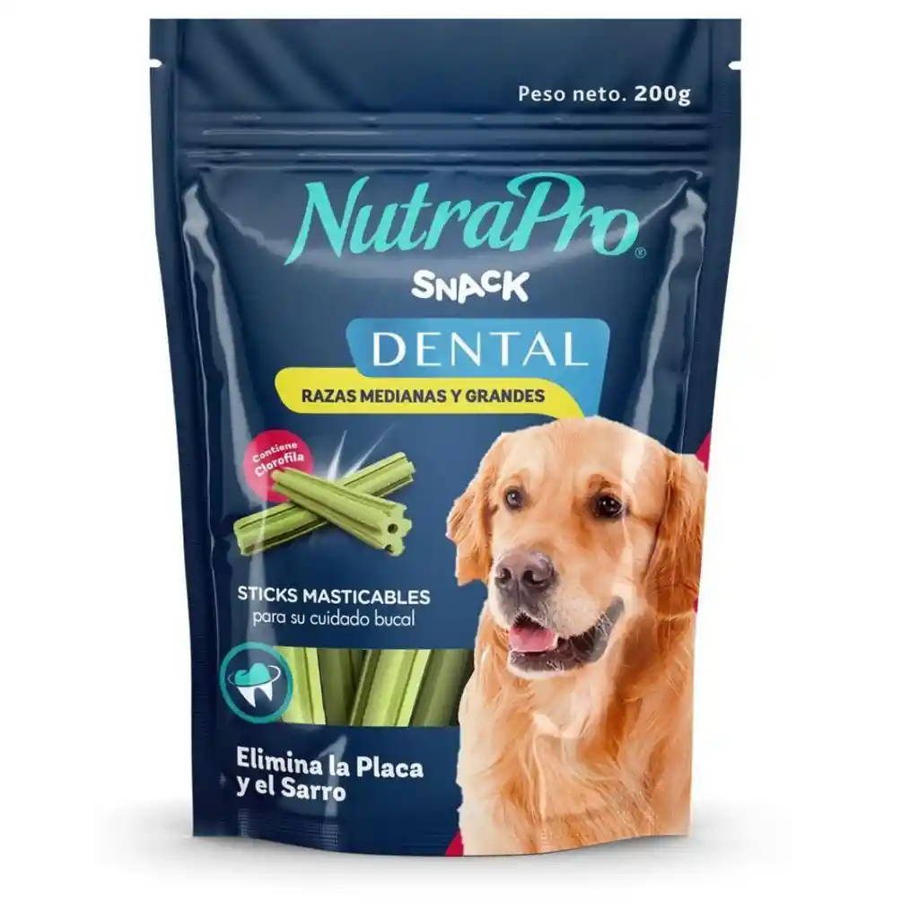 Nutrapro Snack Dental Razas Medianas Y Grandes 200 Gr