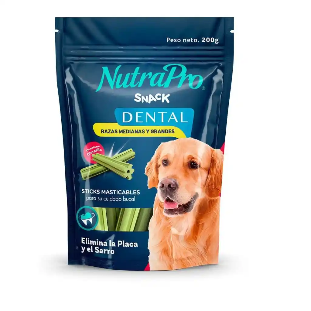 Nutrapro Snack Dental Razas Medianas Y Grandes 200 Gr